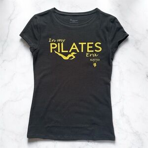 Women’s XSmall Black Pilates Graphic T-Shirt Fitted